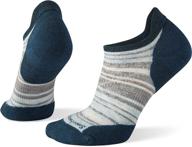 🏃 ultimate performance and comfort: smartwool phd run light elite striped micro sock for women логотип