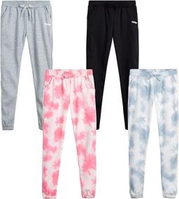 img 4 attached to Hind Girls Sweatpants Joggers Charcoal Sports & Fitness