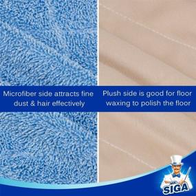 img 1 attached to 🧹 MR.SIGA Professional Microfiber Mop Refills, Set of 3, Dimensions: 42cm X 23cm