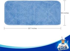 img 2 attached to 🧹 MR.SIGA Professional Microfiber Mop Refills, Set of 3, Dimensions: 42cm X 23cm