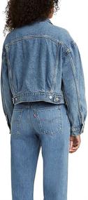 img 2 attached to Levi's Pleat Sleeve Trucker Jacket for Women