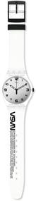 img 1 attached to Swatch Quartz Silicone Transparent Casual Women's Watches