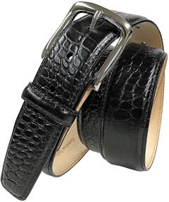 img 4 attached to 🐊 Alligator Leather Designer Dress Accessories: Premium Valley Women's Belts