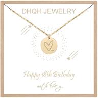 dhqh birthday necklace pendant minimalist girls' jewelry logo