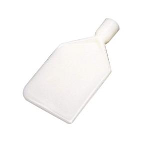 img 1 attached to White Nylon Stiff Paddle Scraper - Vikan 70115, 6 x 4.5 inches Blade