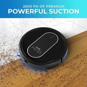 img 2 attached to 🤖 Kalorik Home RVC 50229 BK Smart Robot Vacuum & Air Cleaner - H13 HEPA Filter, Ionizer, UVC Lamp, WiFi Connected - Powerful 2600PA Suction, Alexa & Google Assistant - Black