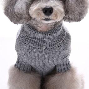 img 2 attached to 🐶 S-Lifeeling Grey Skull Dog Sweater - Holiday Halloween Christmas Pet Clothes for Dogs - Soft and Comfortable Dog Apparel