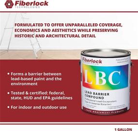 img 1 attached to 🎨 1 Gallon White Fiberlock LBC III Industrial Lead Encapsulant - Lead Encapsulating Paint - 5801