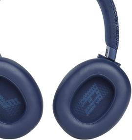 img 1 attached to JBL Live 660NC - Blue Wireless Over-Ear Noise Cancelling Headphones with Extended Battery Life and Integrated Voice Assistant