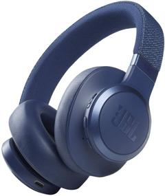 img 4 attached to JBL Live 660NC - Blue Wireless Over-Ear Noise Cancelling Headphones with Extended Battery Life and Integrated Voice Assistant