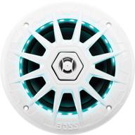 🔊 boss audio mrgb65 marine speakers - weatherproof, 200w per pair, multi-color illumination logo