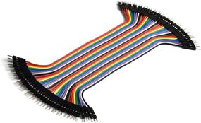 img 2 attached to 🔌 GenBasic 80-Piece Solderless Ribbon Dupont-Compatible Jumper Wires Set - Male to Male, 4 and 8 Inch Lengths, Ideal for Breadboard Prototyping