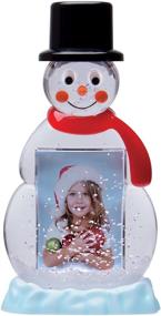 img 2 attached to ❄️ Frosty Fun: Snowman Photo Snow Globe - Perfect Winter Keepsake!
