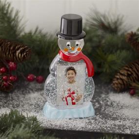 img 1 attached to ❄️ Frosty Fun: Snowman Photo Snow Globe - Perfect Winter Keepsake!