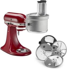 img 1 attached to 🍽️ Enhance your KitchenAid KSM2FPA Food Processor with the Silver Dicing Kit Attachment