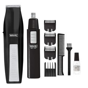 img 4 attached to ✂️ Wahl Cordless Beard Trimmer with Ear, Nose, and Brow Trimmer - A Complete Grooming Solution