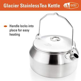 img 1 attached to 🏕️ GSI Outdoors - Glacier Stainless Steel Camping & Backpacking Kettle - 1 Quart