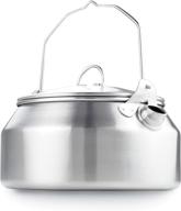 🏕️ gsi outdoors - glacier stainless steel camping & backpacking kettle - 1 quart logo