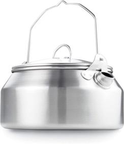 img 4 attached to 🏕️ GSI Outdoors - Glacier Stainless Steel Camping & Backpacking Kettle - 1 Quart