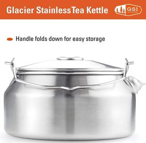 img 2 attached to 🏕️ GSI Outdoors - Glacier Stainless Steel Camping & Backpacking Kettle - 1 Quart