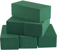 🌸 6-piece floral foam kit for fresh/silk flowers - toopify wet and dry foam blocks (green, 9l x 3.1w x 4.3h) logo