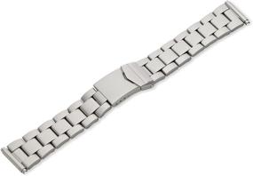 img 3 attached to 👨 Men's Stainless Steel Hadley Roma Watch Strap - Stylish Watches