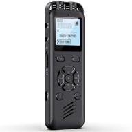 🎙️ kinpee 32gb digital voice recorder - portable audio sound recording device for meetings, lectures, interviews - voice activated dictaphone with mp3 playback logo