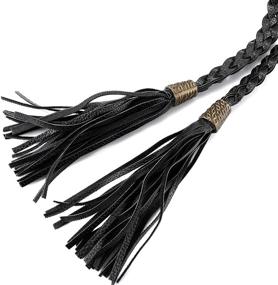 img 1 attached to 💃 Ayliss Women Tassel Braided Skinny Women's Accessories and Belts: Perfect Fashion Statement for Trendy Women