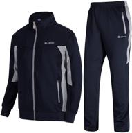men's athletic sports casual full zip sweatsuit - tbmpoy tracksuit логотип