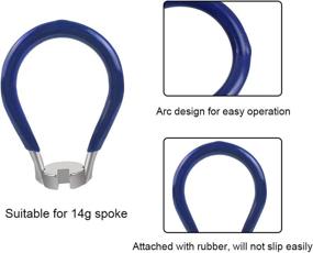 img 3 attached to 🔧 DECARETA Bike Spoke Tool: 6 in 1 Cycling Pocket Wrench for Bicycle Rim Correction