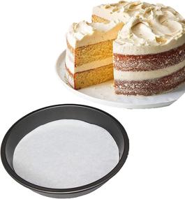 img 2 attached to 🍰 Regency Wraps 9" Greaseproof Parchment Paper Non Stick Liners for Round Cake Pans, Pack of 50, White