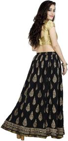 img 2 attached to Chadrakala Womens Crushed Mustard S109MUS Women's Clothing for Skirts