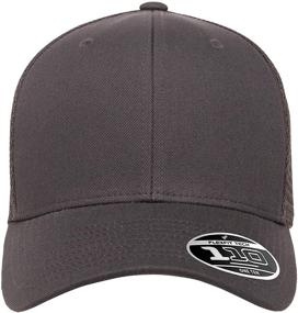 img 3 attached to Flexfit Melange Trucker Heather Black Outdoor Recreation