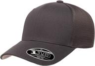 flexfit melange trucker heather black outdoor recreation logo