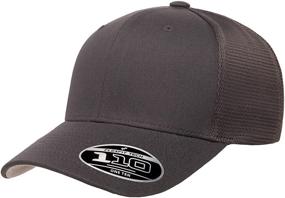 img 4 attached to Flexfit Melange Trucker Heather Black Outdoor Recreation