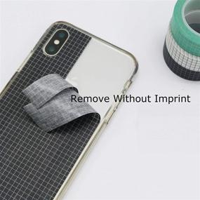 img 1 attached to Набор скотча Washi от YuBoBo Grid, 12 рулонов по 9.8 фута 🎨 Декоративный скотч для DIY-декора, планеров, скрапбукинга, клеящие материалы для школы/вечеринки