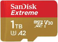 💾 sandisk extreme 1tb uhs-i memory card: high-performance microsdxc with adapter logo