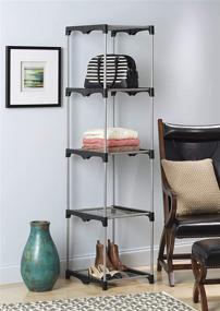 img 1 attached to 🚀 Maximize Closet Space with Whitmor 5 Tier Shelf Tower - Ultimate Storage Organizer