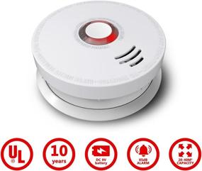 img 3 attached to ARDWOLF Photoelectric Smoke Alarm – 2 Pack Fire Alarms | UL Listed, Battery-Operated with Included 9V Battery | 10-Year Life span | Essential for Home Fire Safety