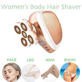 img 1 attached to 🌹 SaikerMan Electric Shaver for Women: Cordless Hair Trimmer & Remover - Rose Gold