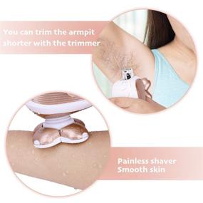 img 3 attached to 🌹 SaikerMan Electric Shaver for Women: Cordless Hair Trimmer & Remover - Rose Gold