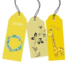 img 3 attached to 🎁 KAMEI Paper Craft Tag Punch: DIY Label Gift Punch Shape Scrapbooking Supplies for Kids, Teachers, and Office Use in 1.5", 2", and 2.5" Sizes