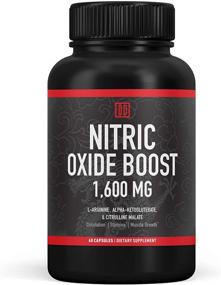 img 3 attached to 💪 Nitric Oxide Booster Supplement - Double Dragon Organics, 1600mg Extra Strength L-Arginine, Citrulline Malate, and Alpha-Ketoglutarate for Enhanced Muscle Growth, Vascularity, and Energy (60 Count, 1 Bottle)