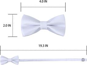 img 3 attached to 👔 Silk Ties for Kids Boys: Enhance Their Style with WELROG Boys' Accessories, Including Bow Ties