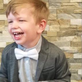 img 1 attached to 👔 Silk Ties for Kids Boys: Enhance Their Style with WELROG Boys' Accessories, Including Bow Ties