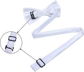 img 2 attached to 👔 Silk Ties for Kids Boys: Enhance Their Style with WELROG Boys' Accessories, Including Bow Ties