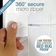 🛏️ waterproof full size box spring encasement - saferest premium low profile protector - breathable, noiseless, vinyl free - fits up to 5.5" thick mattresses logo