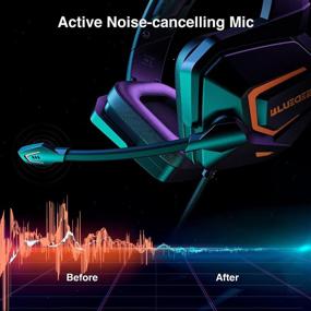 img 2 attached to 🎮 The Ultimate Gaming Experience: Theater-Like Deep Immersive Gaming Headsets with Noise Cancelling, Mic, Compatible with PS4/PS5/PC/Nintendo Switch