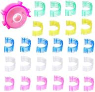 🧵 80-pack colorful sewing bobbin clips - small sewing tool accessory for thread holder logo