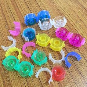 img 1 attached to 🧵 80-Pack Colorful Sewing Bobbin Clips - Small Sewing Tool Accessory for Thread Holder